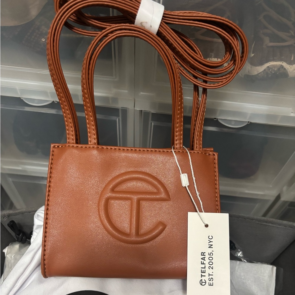 Small tan telfar